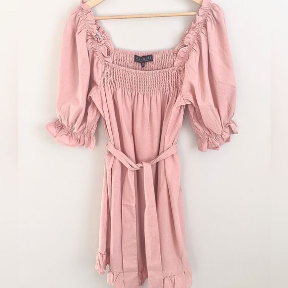 Eloquii Smocked Mini Dress - Picture 2 of 5